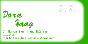 dora haag business card